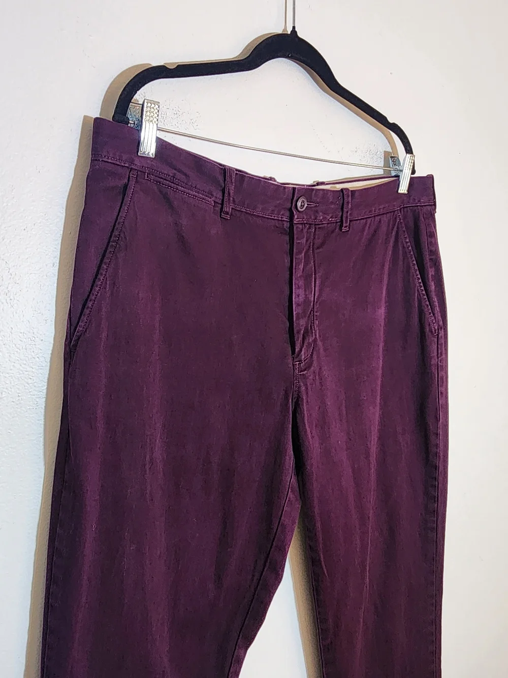 J. Crew Mens Plum Stretch Chino Pants Size 36x32